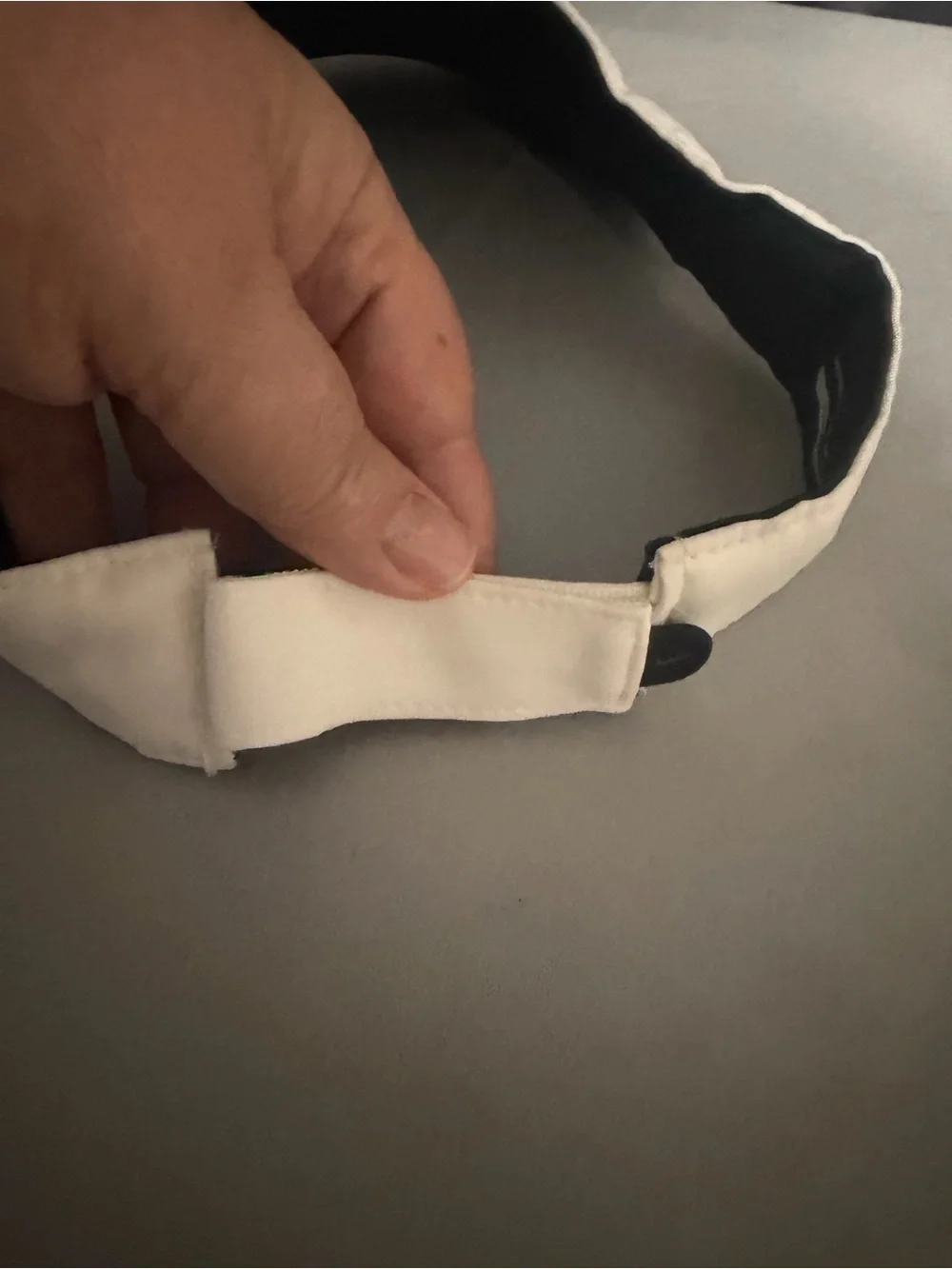 UPSTATE White Sun Visor with Green Embroidery